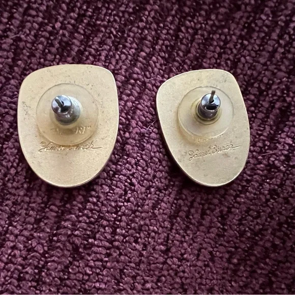 Laurel Burch Artistic Face Design Earrings - Picture 5 of 7